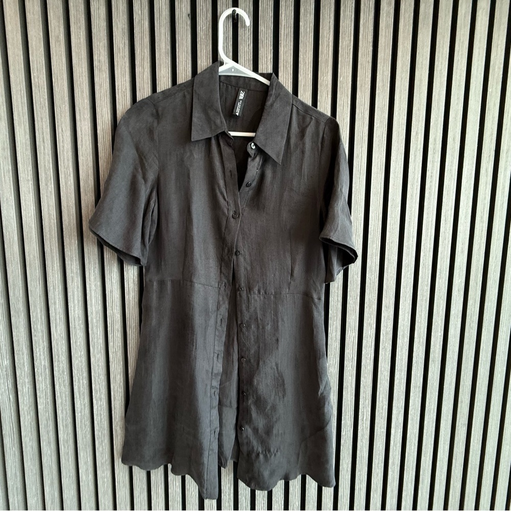Zara Black short sleeve dress